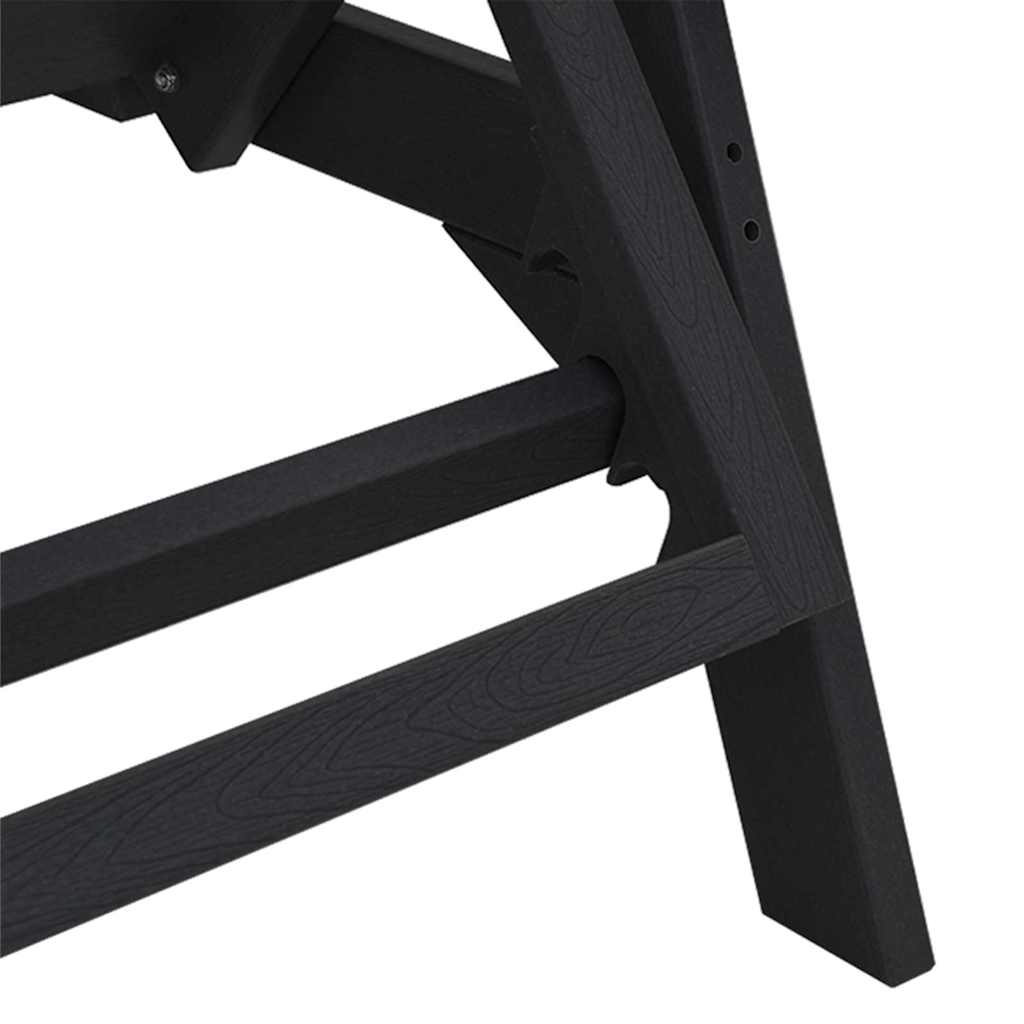 Solstol 2 stk. Polyethylen Sort