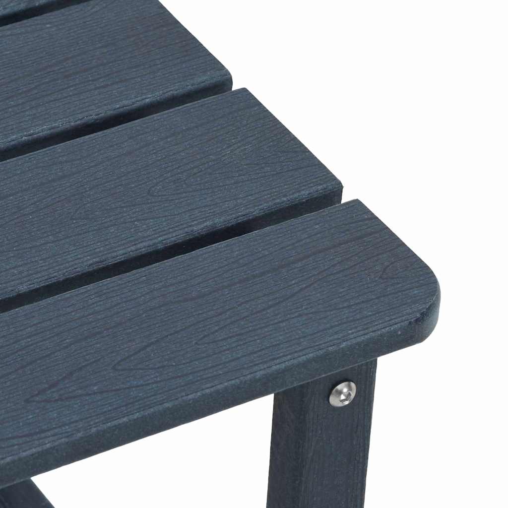 Solstol 3 stk. Polyethylen Marineblå