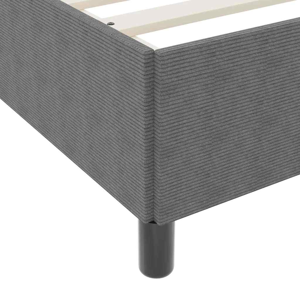 Box spring seng Lysegrå 80 x 200 cm Velourstof
