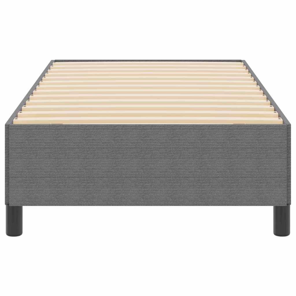 Box spring seng Lysegrå 80 x 200 cm Velourstof