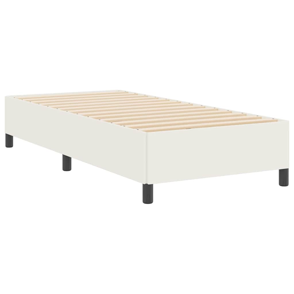 Box spring seng Creme 80 x 200 cm Velourstof