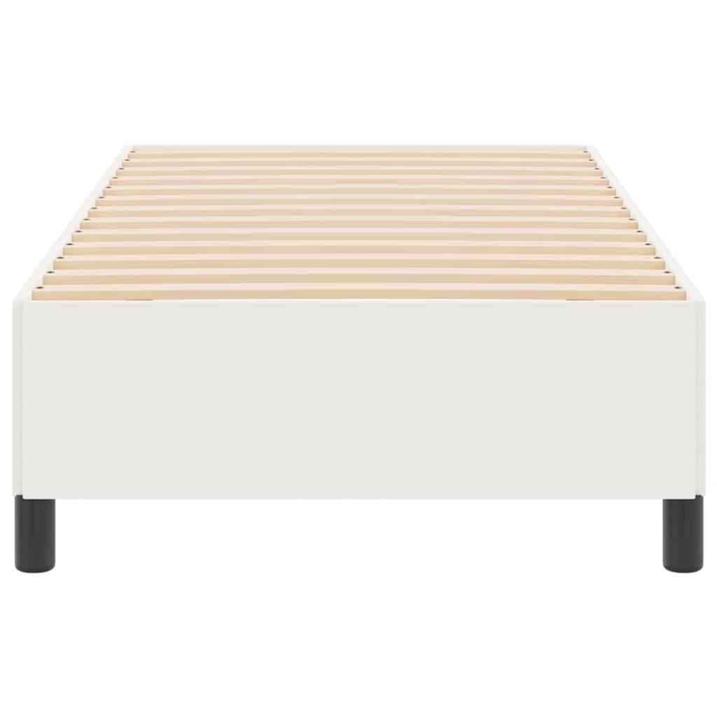 Box spring seng Creme 80 x 200 cm Velourstof