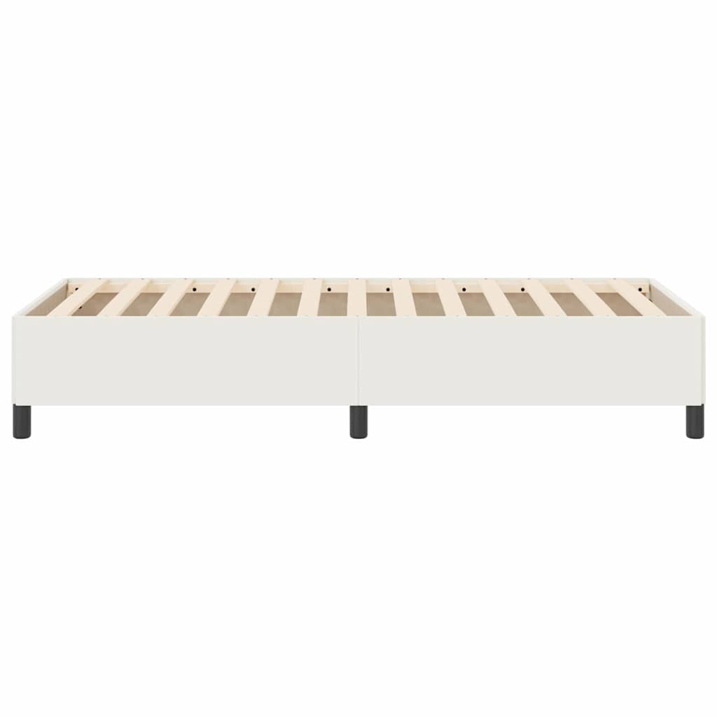 Box spring seng Creme 80 x 200 cm Velourstof