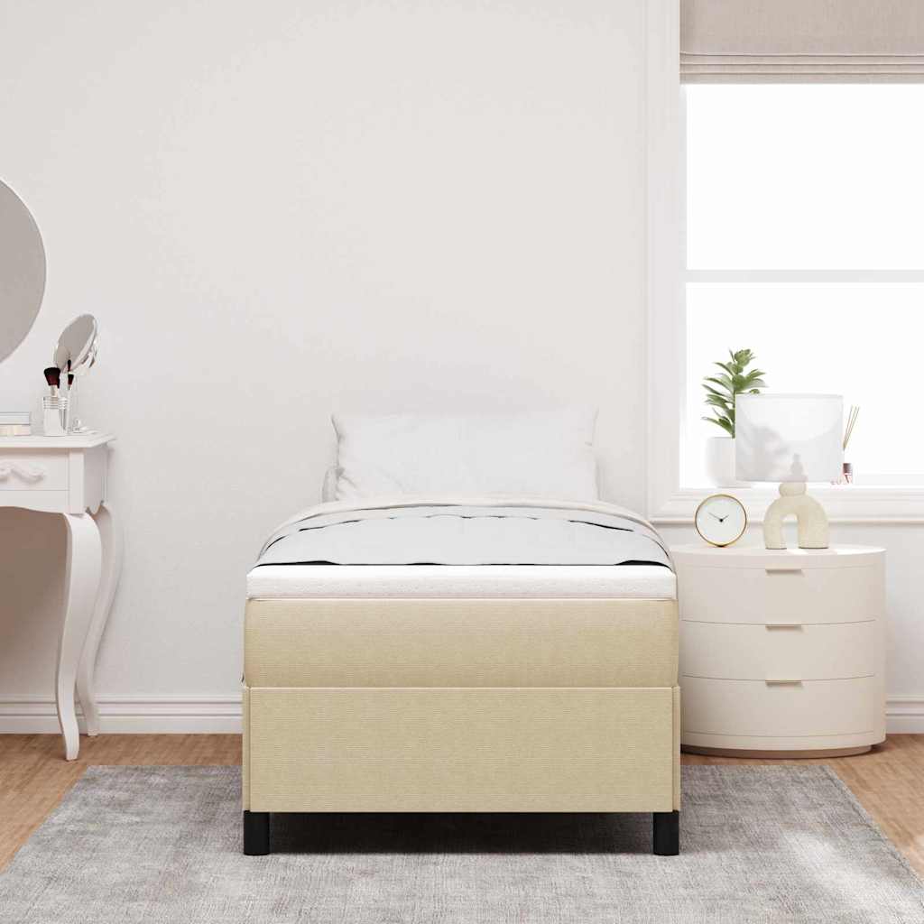 Box spring seng Grågrøn 80 x 200 cm Velourstof