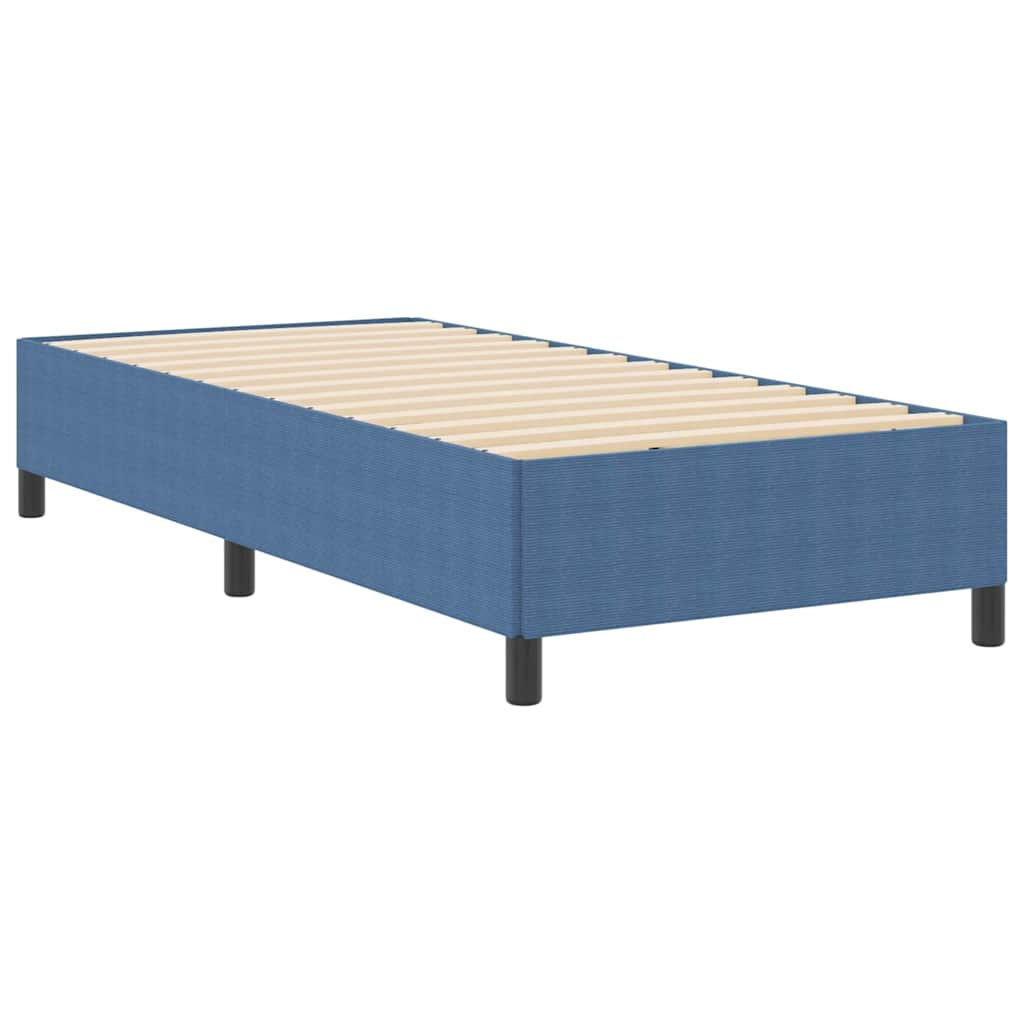 Box spring seng Blå 90 x 190 cm Velourstof