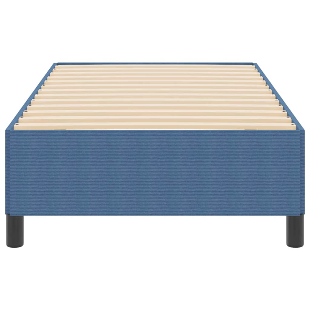 Box spring seng Blå 90 x 190 cm Velourstof