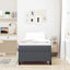Box spring seng Mørkegrå 90 x 200 cm Velourstof