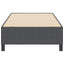 Box spring seng Mørkegrå 90 x 200 cm Velourstof