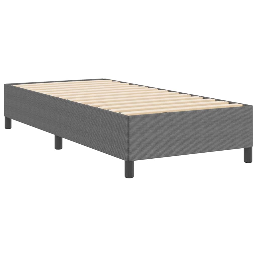 Box spring seng Lysegrå 100 x 200 cm Velourstof