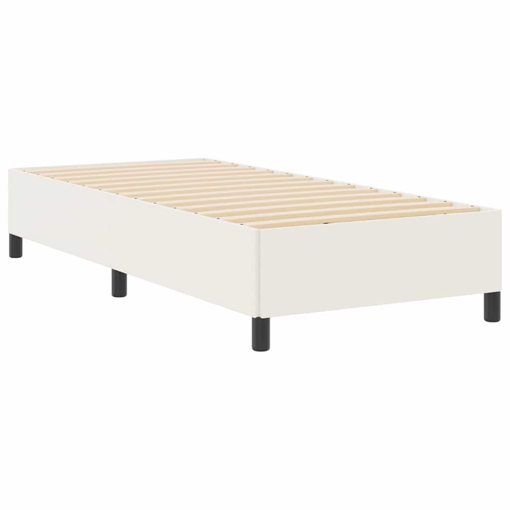 Box spring seng Cremefarvet 100 x 200 cm Velourstof