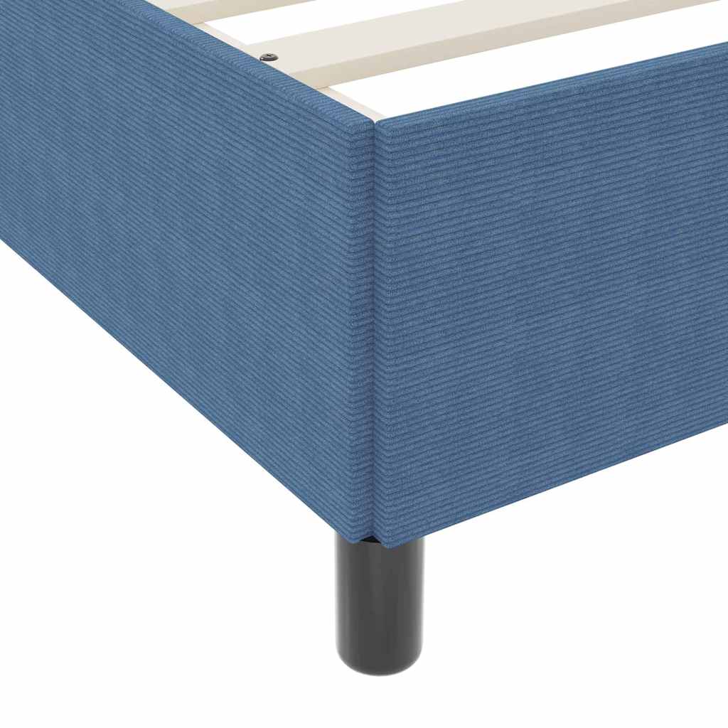 Box spring seng Blå 100 x 200 cm Velourstof