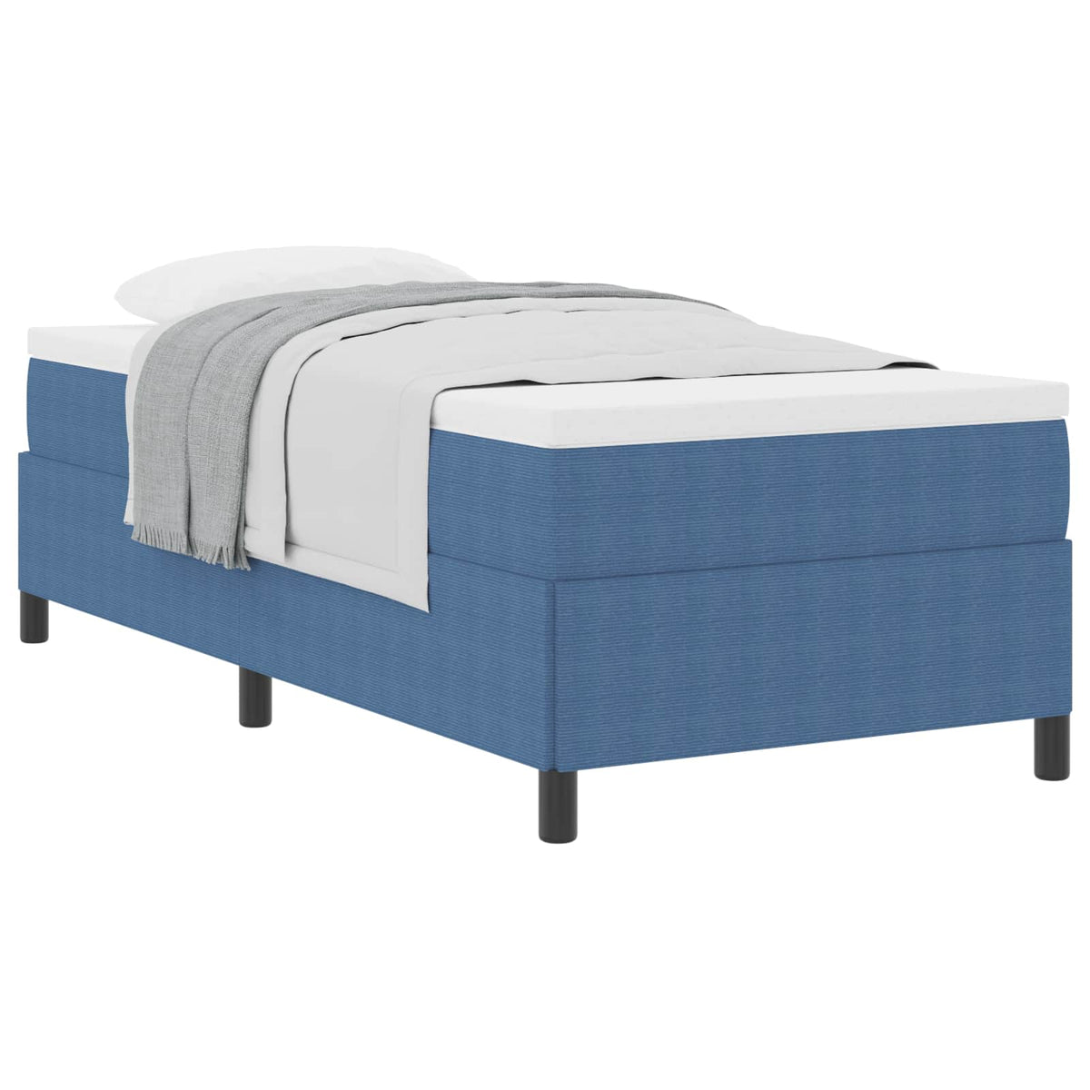 Box spring seng Blå 100 x 200 cm Velourstof