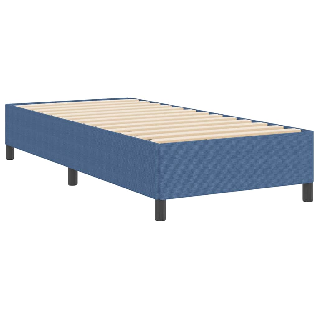 Box spring seng Blå 100 x 200 cm Velourstof