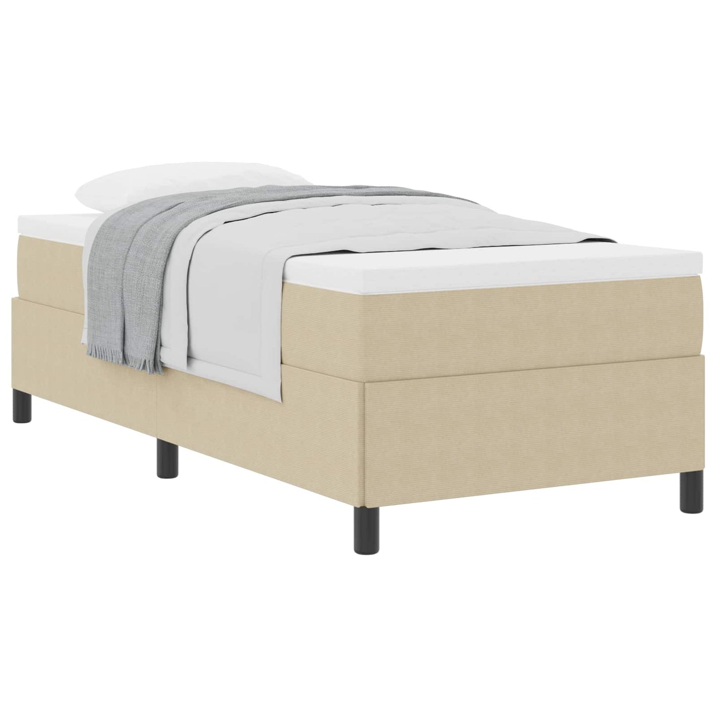 Box spring seng Grågrøn 100 x 200 cm Velourstof
