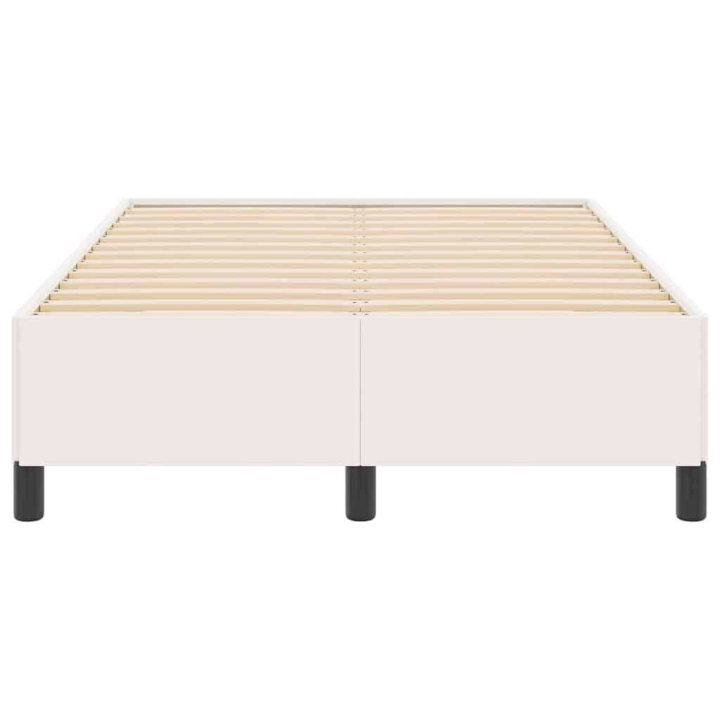 Box spring seng Cremefarvet 120 x 190 cm Velourstof