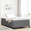 Box spring seng Lysegrå 120 x 200 cm Velourstof