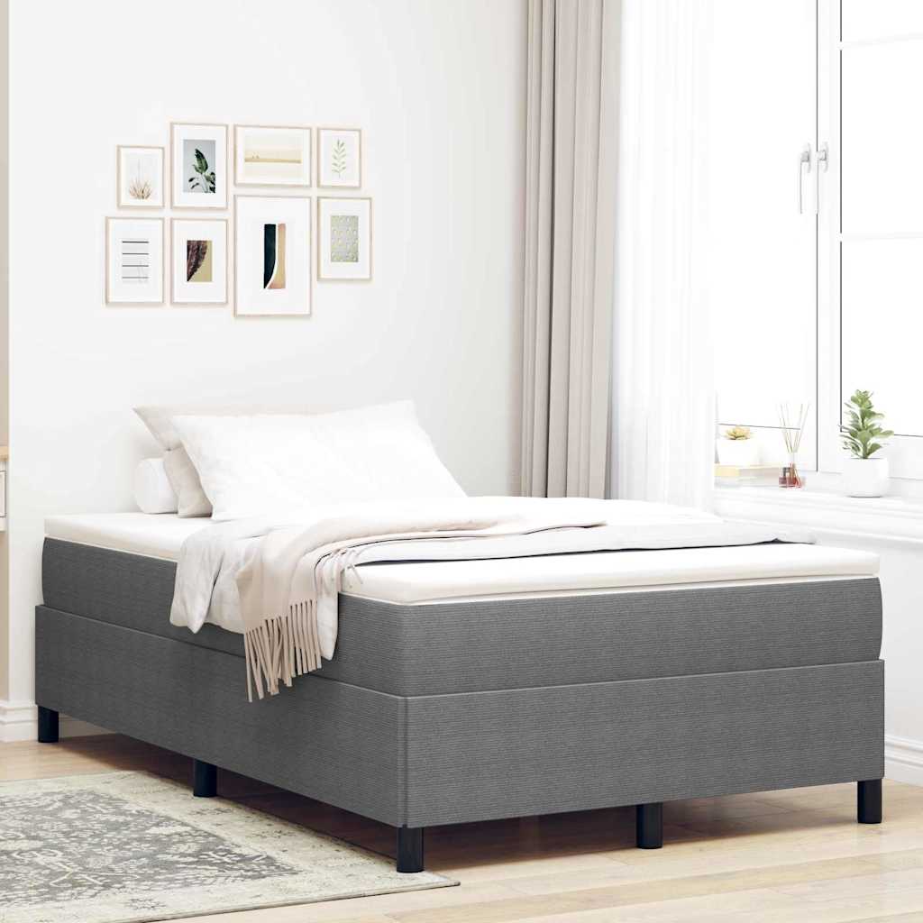 Box spring seng Lysegrå 120 x 200 cm Velourstof