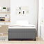 Box spring seng Lysegrå 120 x 200 cm Velourstof