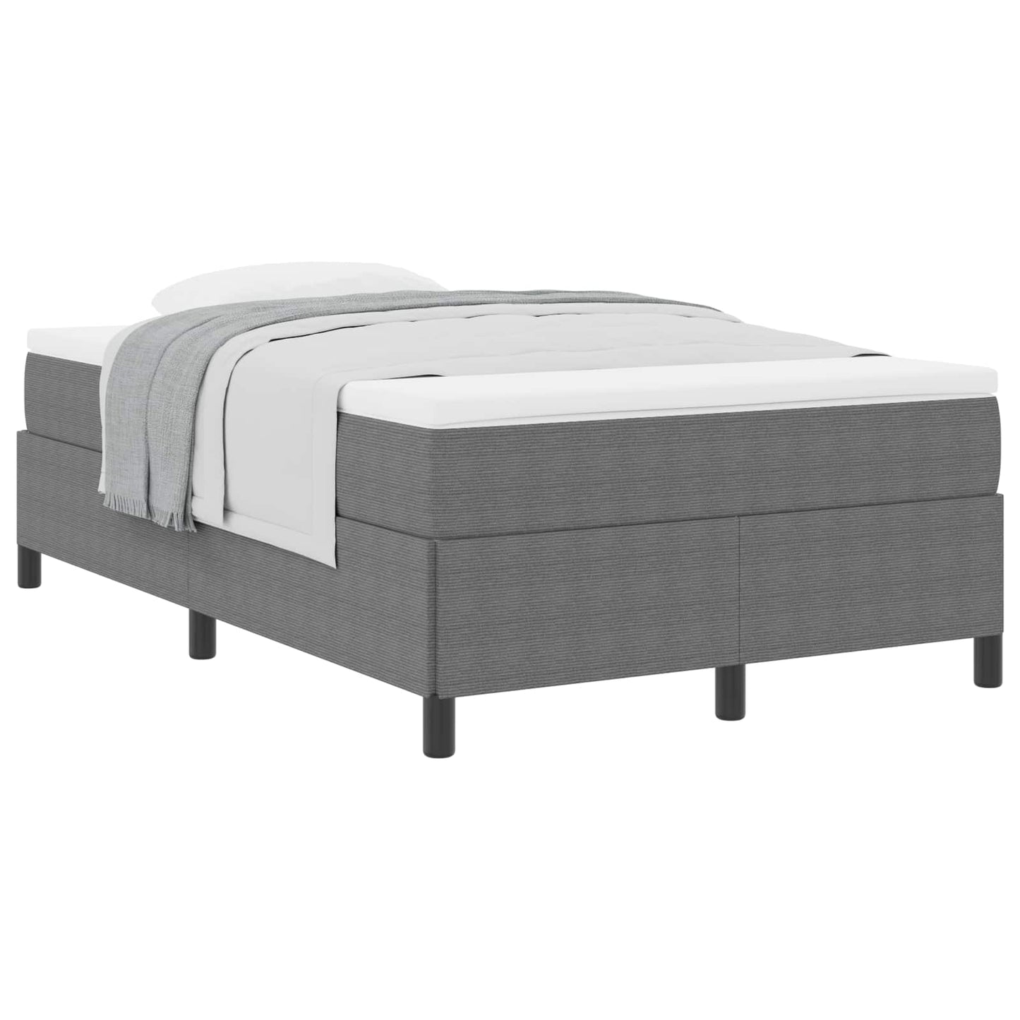 Box spring seng Lysegrå 120 x 200 cm Velourstof