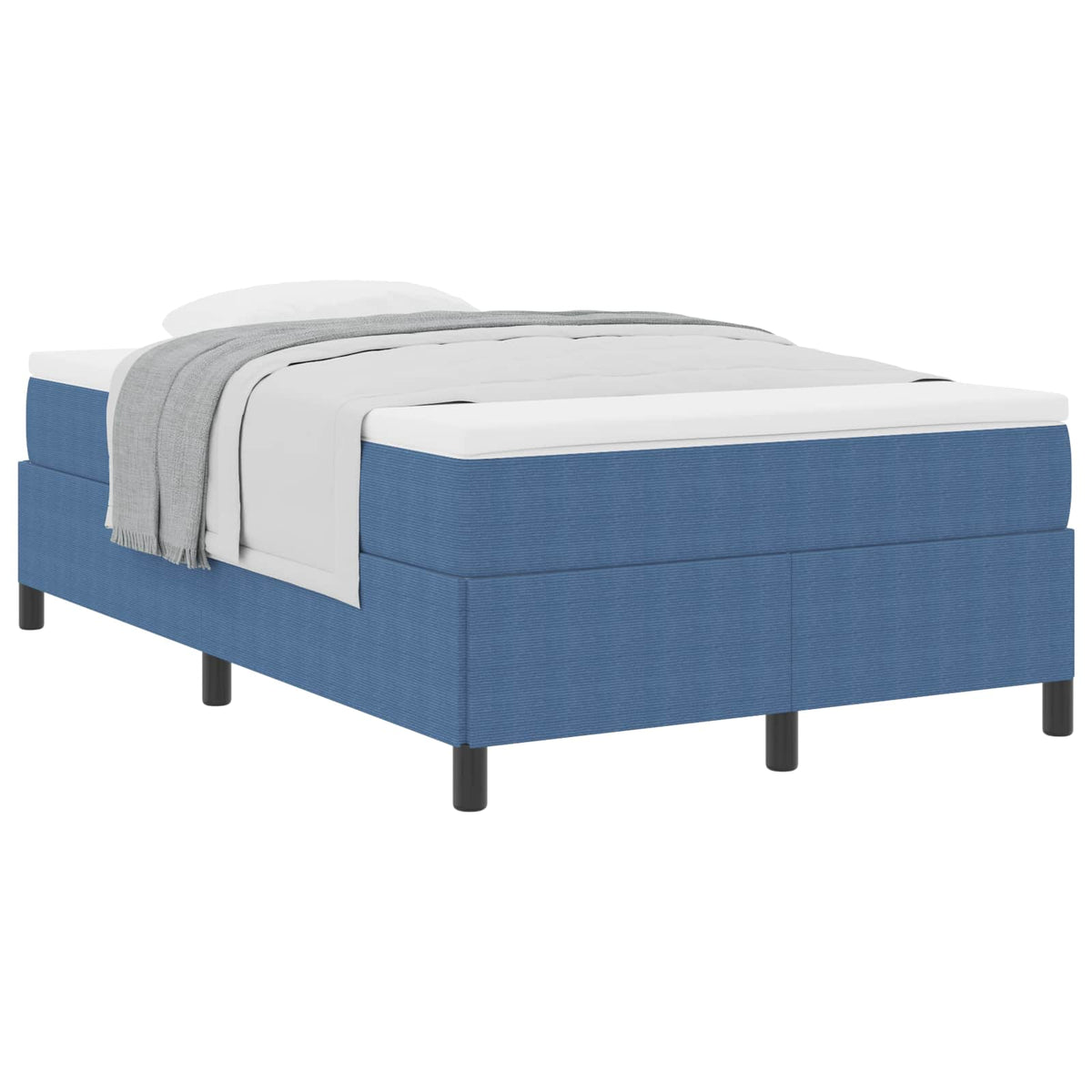 Box spring seng Blå 120 x 200 cm Velourstof