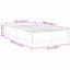 Box spring seng Blå 120 x 200 cm Velourstof