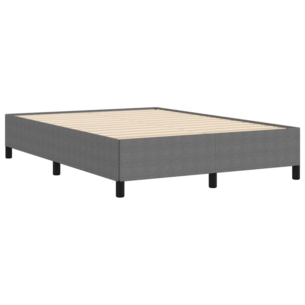 Box spring seng Lysegrå 140 x 190 cm Velourstof