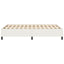 Box spring seng Cremefarvet 140 x 190 cm Velourstof