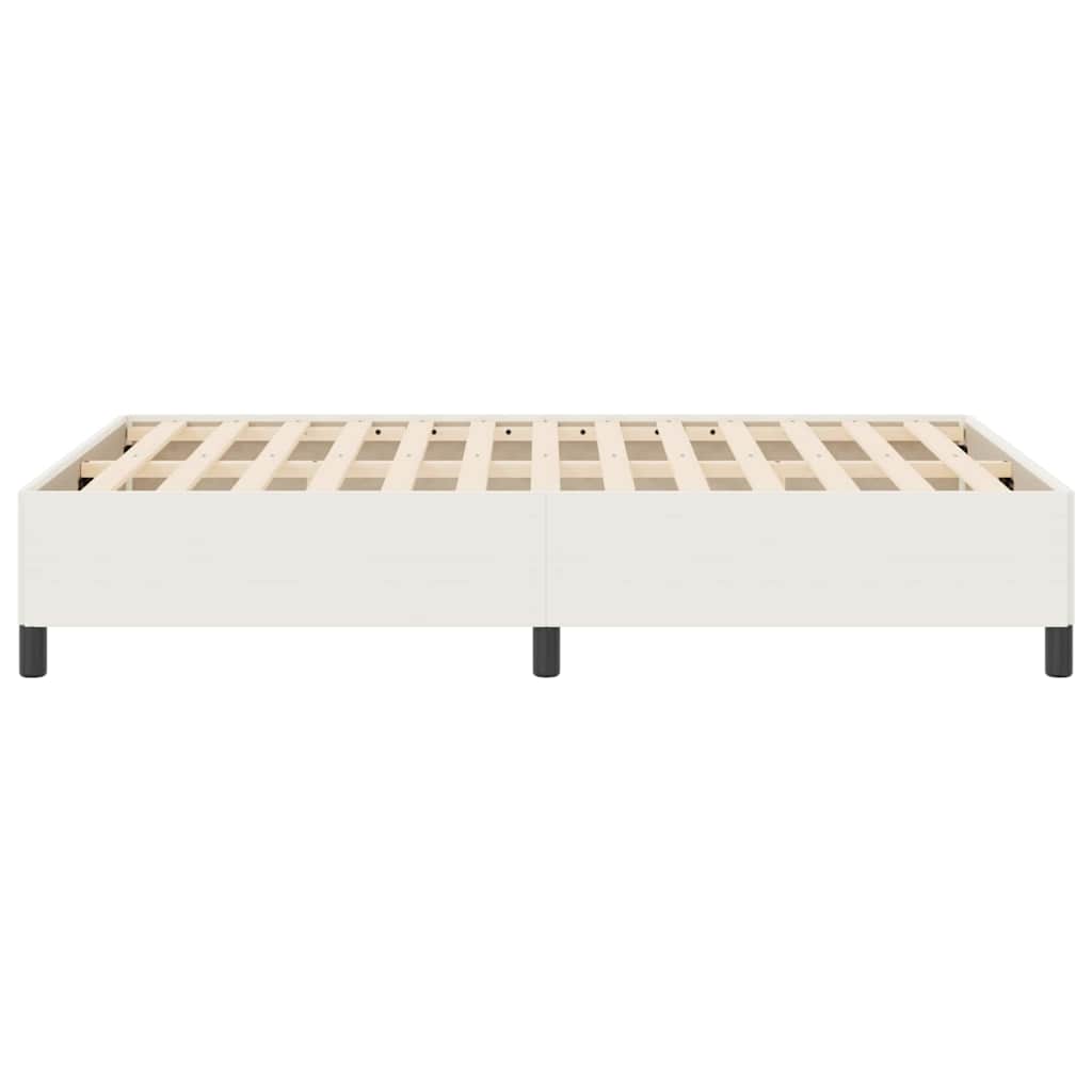 Box spring seng Cremefarvet 140 x 190 cm Velourstof