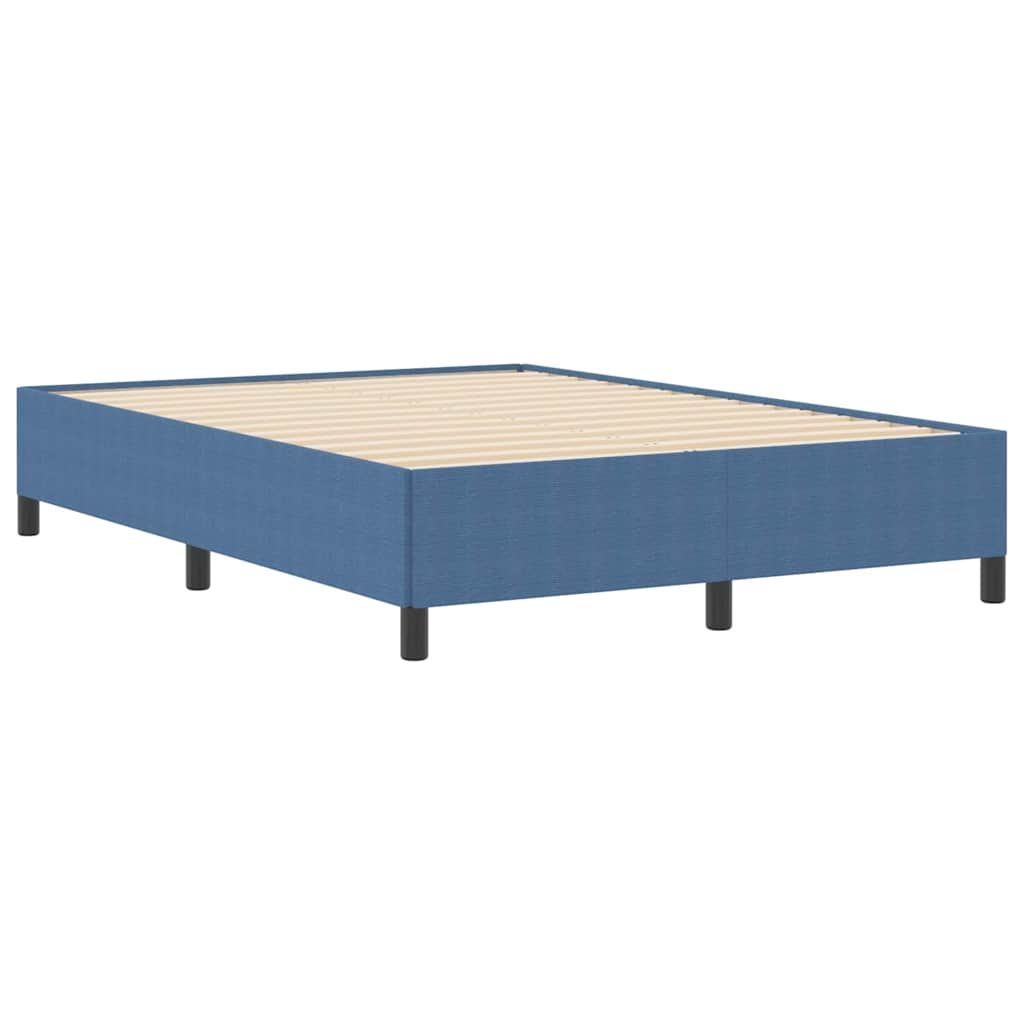 Box spring seng Blå 140 x 190 cm Velourstof