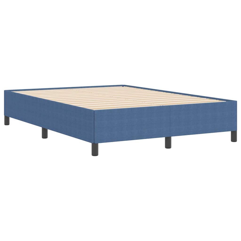 Box spring seng Blå 140 x 190 cm Velourstof