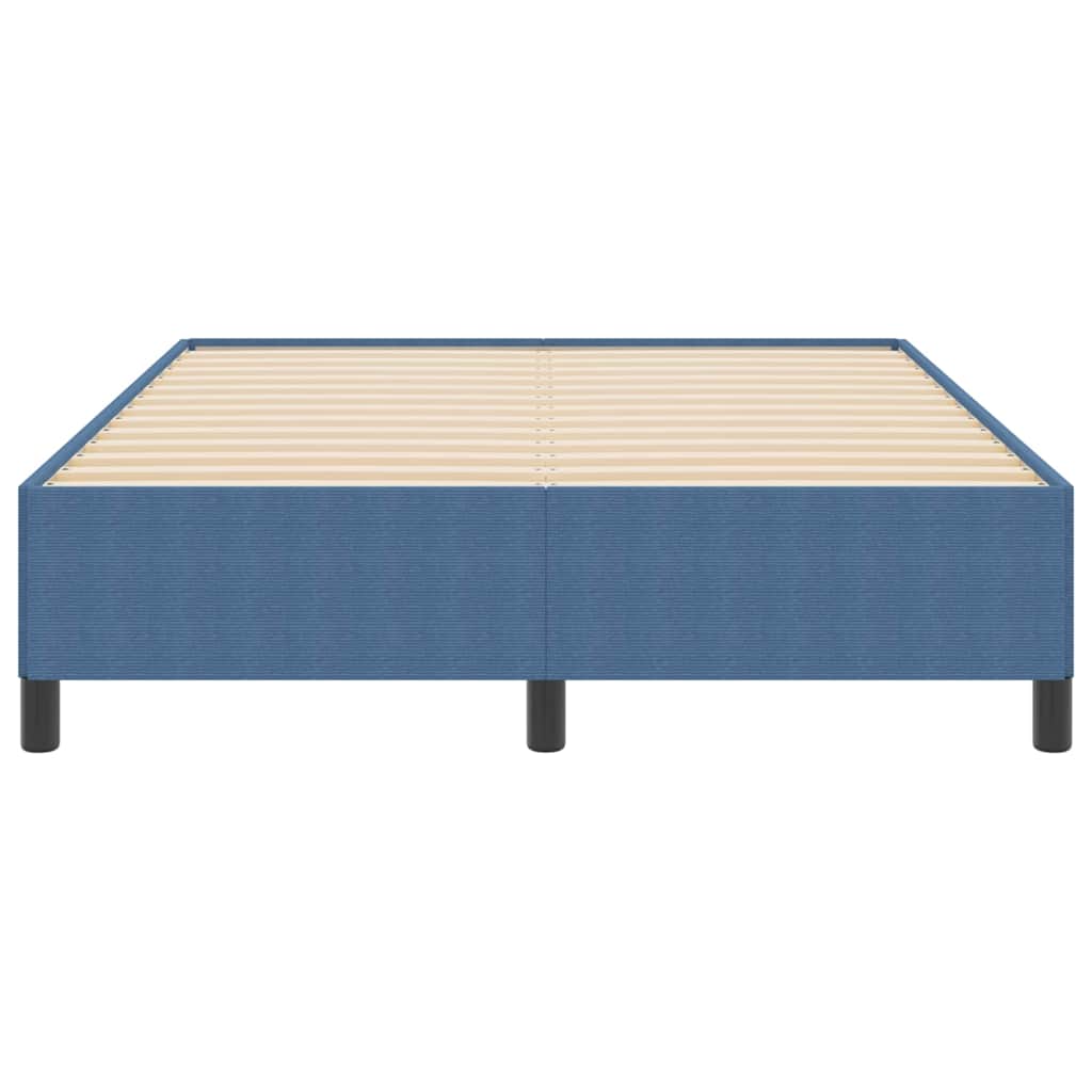 Box spring seng Blå 140 x 190 cm Velourstof