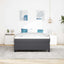 Box spring seng Mørkegrå 140 x 200 cm Velourstof