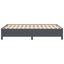 Box spring seng Mørkegrå 140 x 200 cm Velourstof