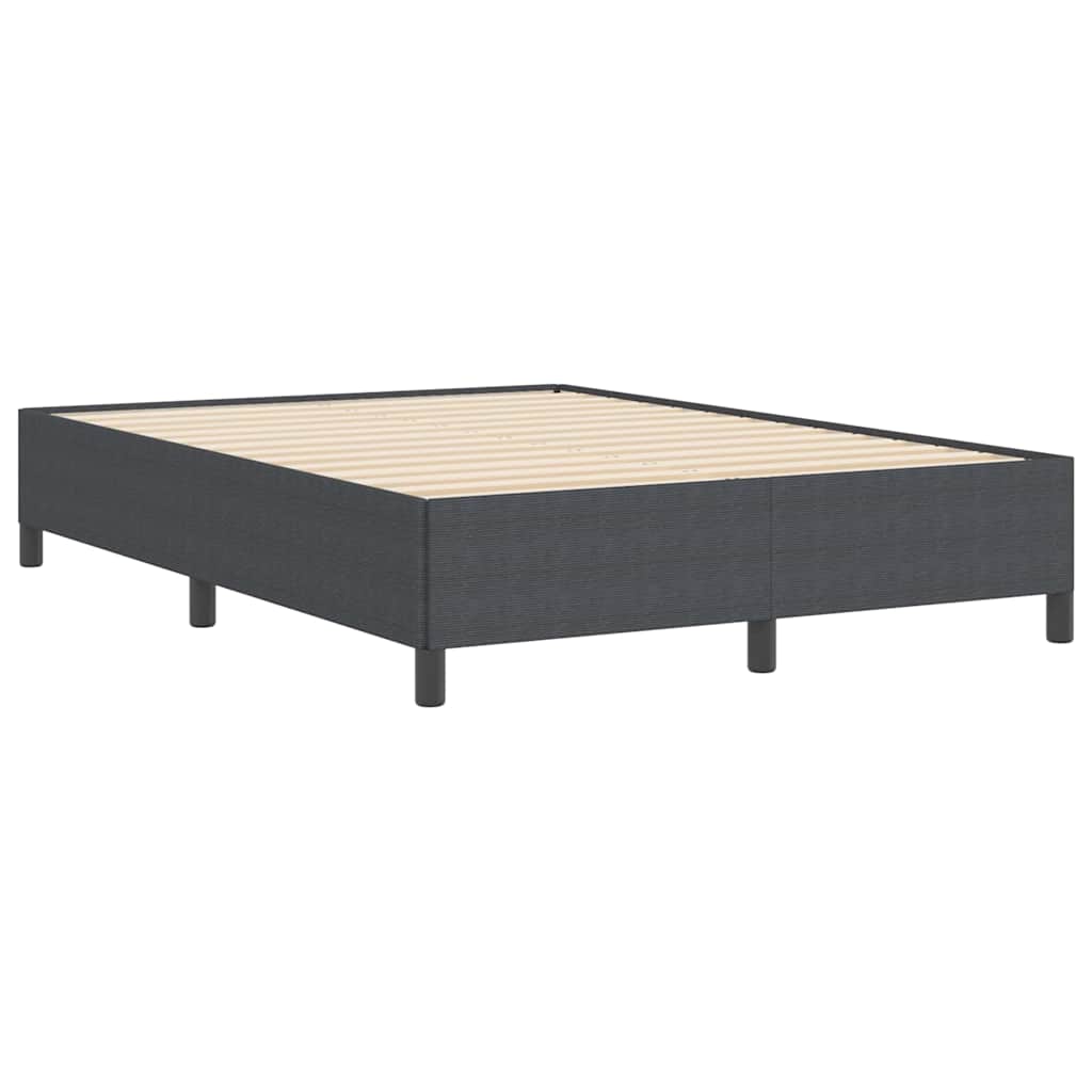 Box spring seng Mørkegrå 160 x 200 cm Velourstof