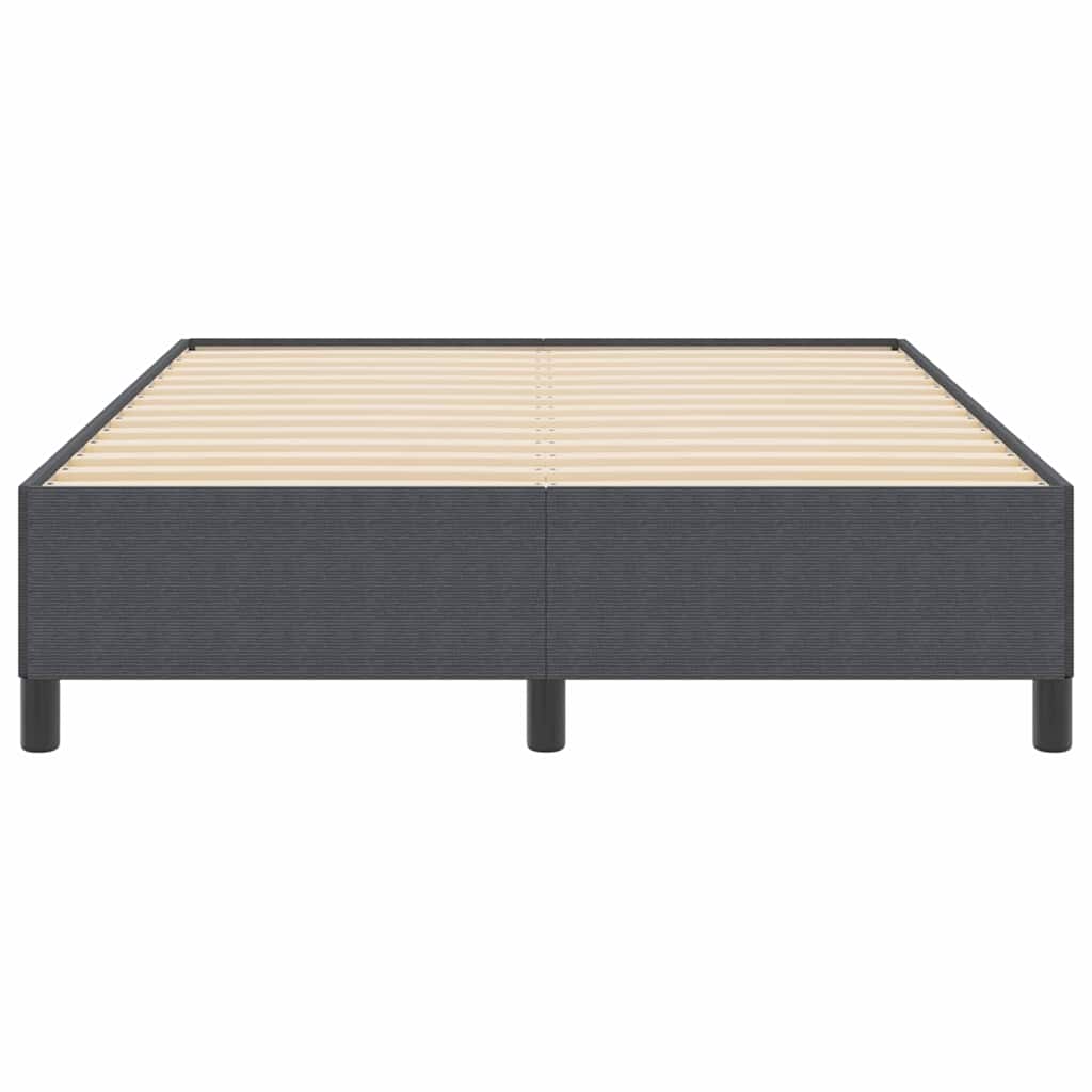 Box spring seng Mørkegrå 160 x 200 cm Velourstof