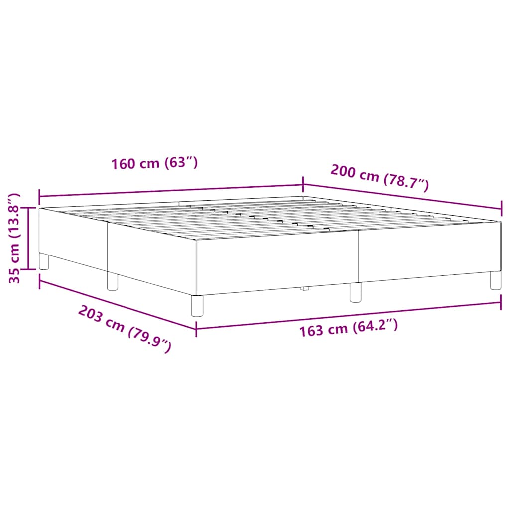 Box spring seng Grågrøn 160 x 200 cm Velourstof