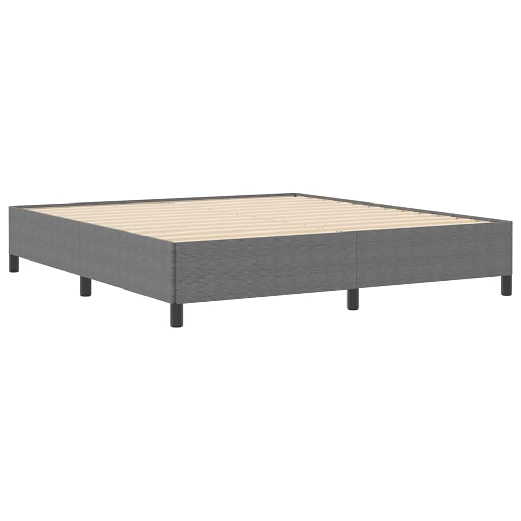 Box spring seng Lysegrå 180 x 200 cm Velourstof