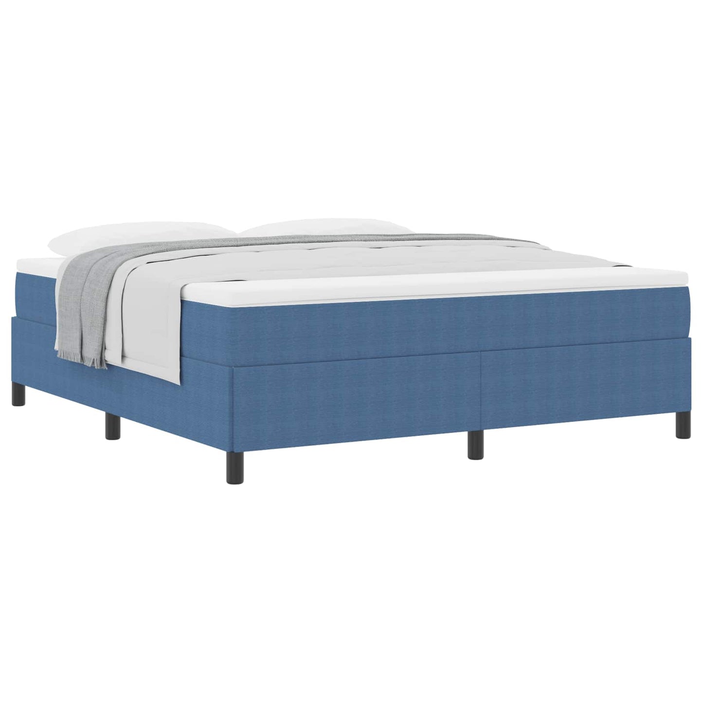 Box spring seng Blå 180 x 200 cm Velourstof