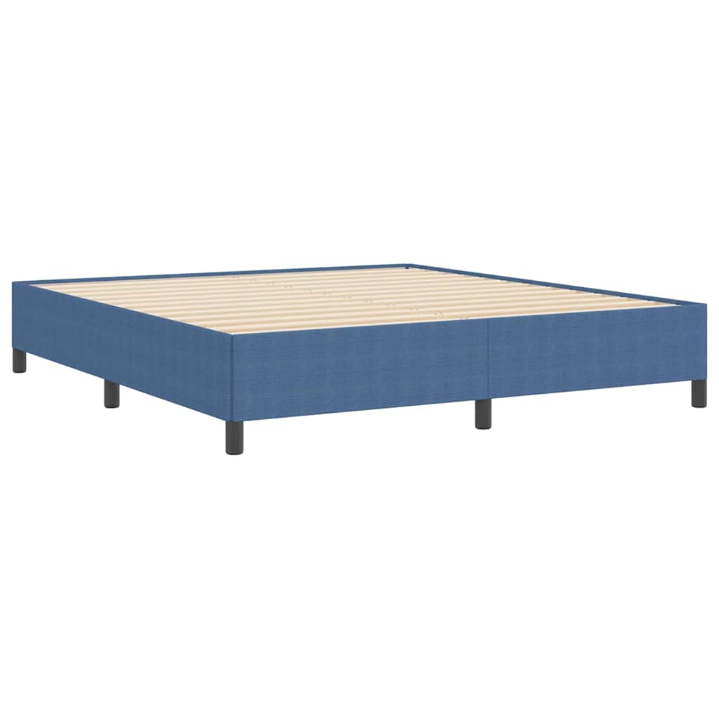 Box spring seng Blå 180 x 200 cm Velourstof