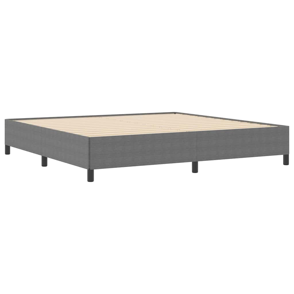 Box spring seng Lysegrå 200 x 200 cm Velourstof