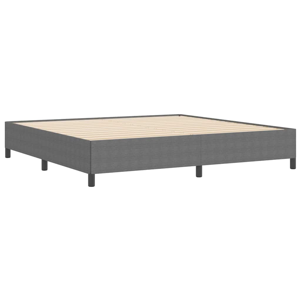 Box spring seng Lysegrå 200 x 200 cm Velourstof