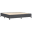 Box spring seng Mørkegrå 200 x 200 cm Velourstof