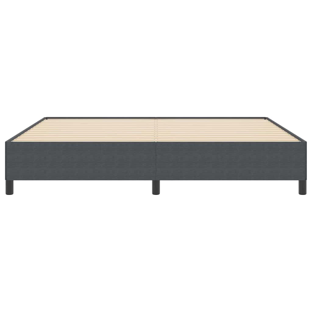 Box spring seng Mørkegrå 200 x 200 cm Velourstof