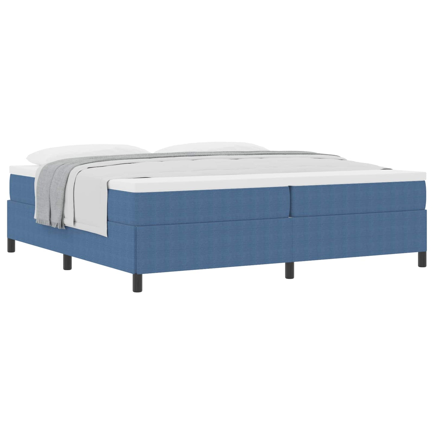 Box spring seng Blå 200 x 200 cm Velourstof