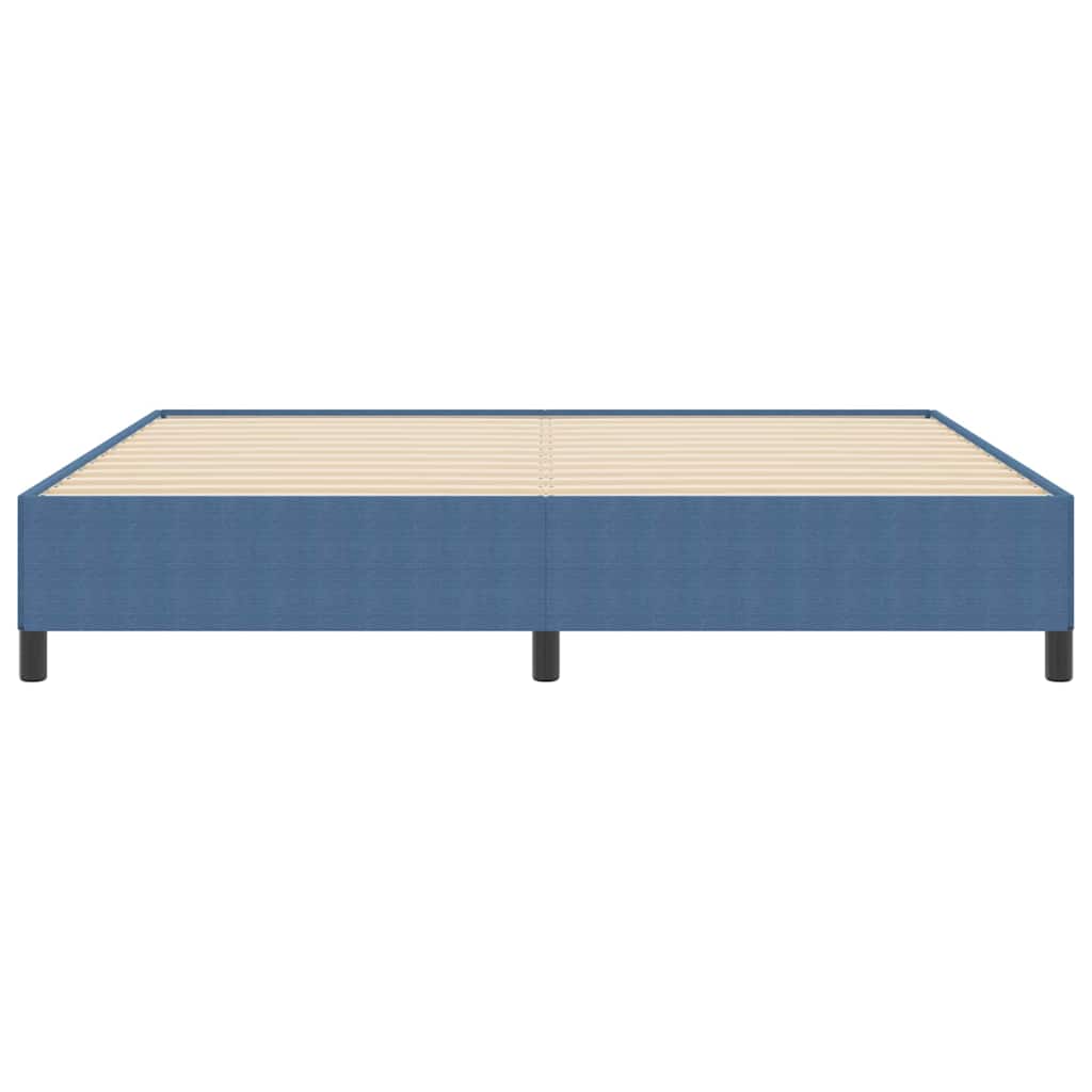 Box spring seng Blå 200 x 200 cm Velourstof