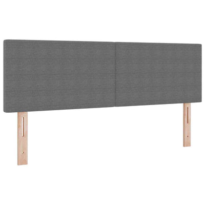 Hovedgærde Lysegrå 144 cm Velourstof