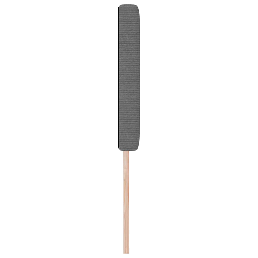 Hovedgærde Lysegrå 144 cm Velourstof