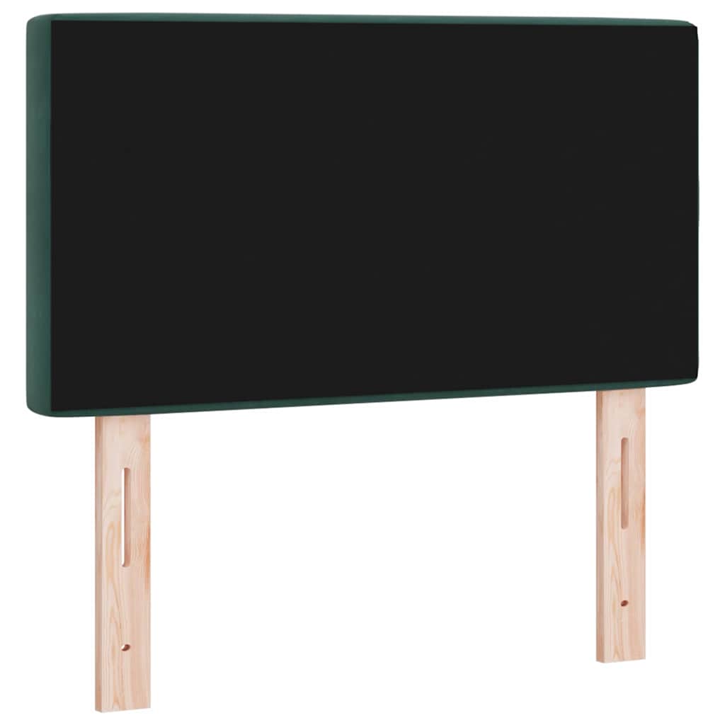 Hovedgærde Mørkegrøn 80 cm Fløjl