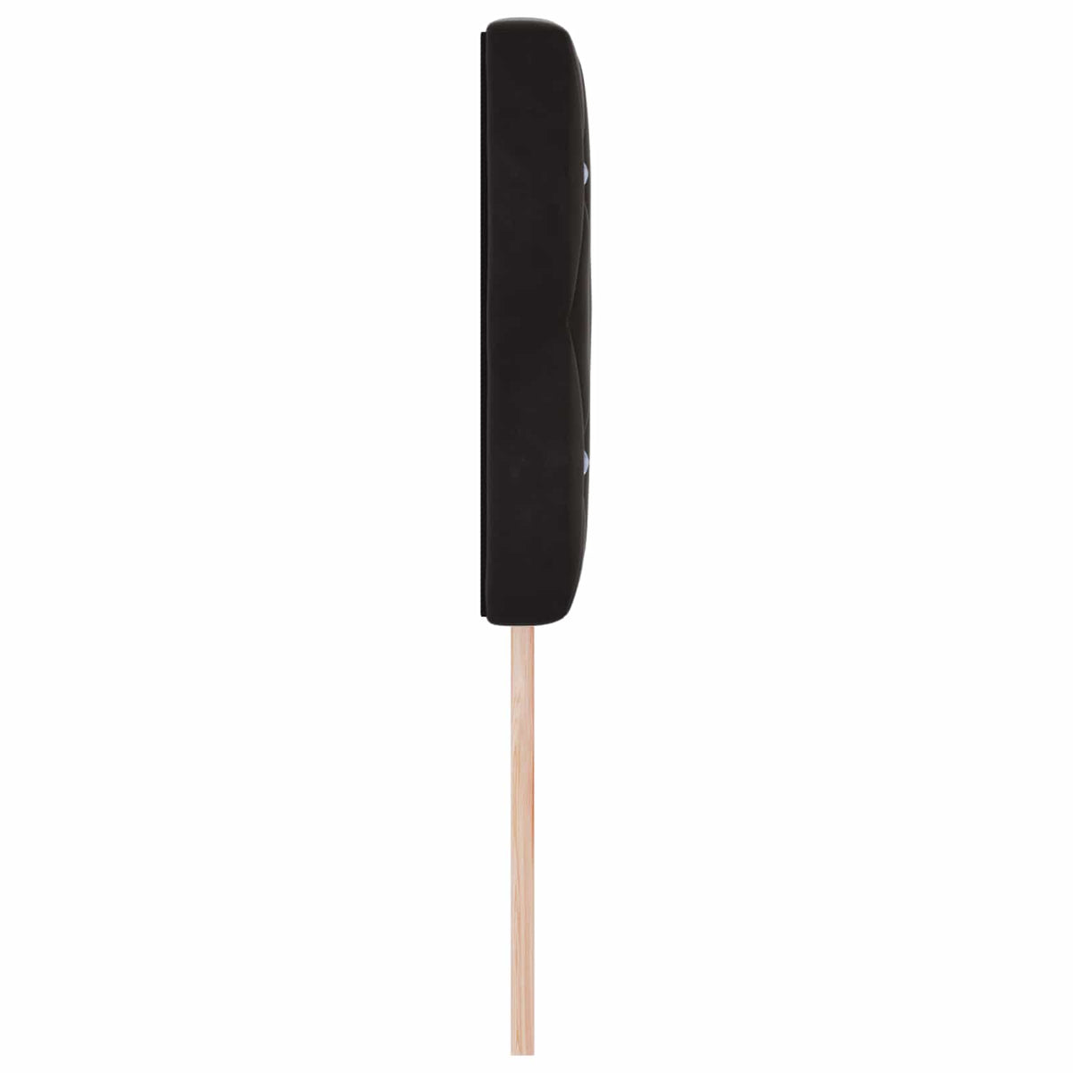 Hovedgærde Sort 144 cm Fløjl