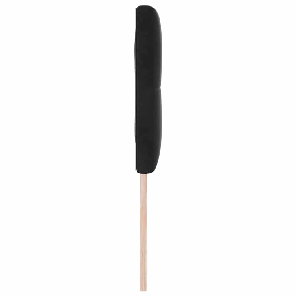 Hovedgærde Sort 180 cm Fløjl